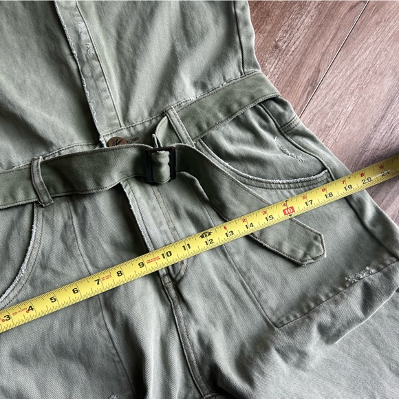 One Teaspoon Green distressed belted jump suit excellent like new condition XS - Picture 10 of 16